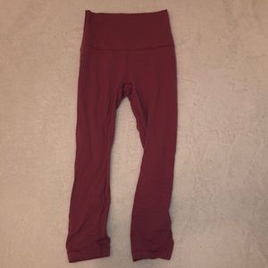 lululemon deep pink leggings
